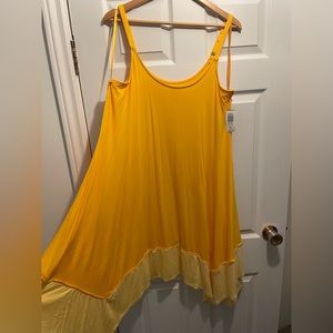 Marigold sunshine yellow adjustable sleeveless Super Soft dress Torrid